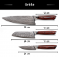 Preview: Set 3A (Chef Knife XL + Santoku Knife L + Paring Knife S ) - Wolfblood RED